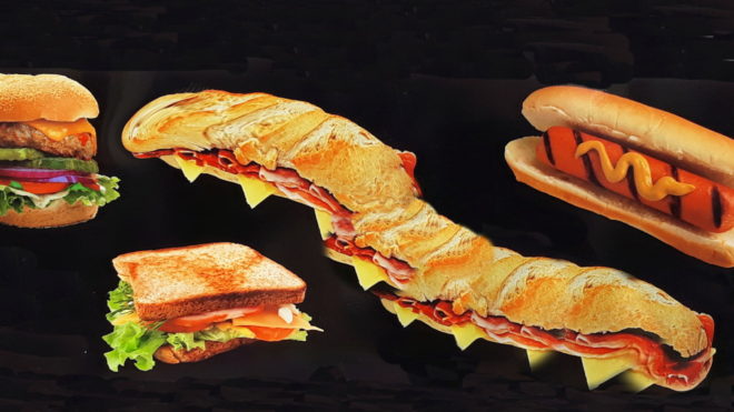 Nejdelší šunková bageta na světě